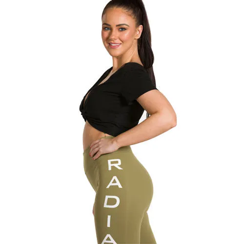Signature Crown Leggings - Khaki