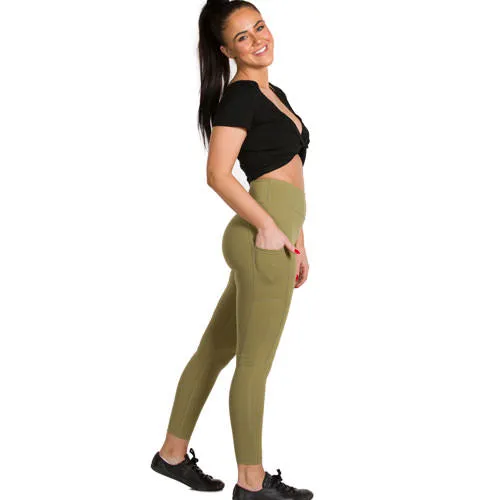 Signature Crown Leggings - Khaki