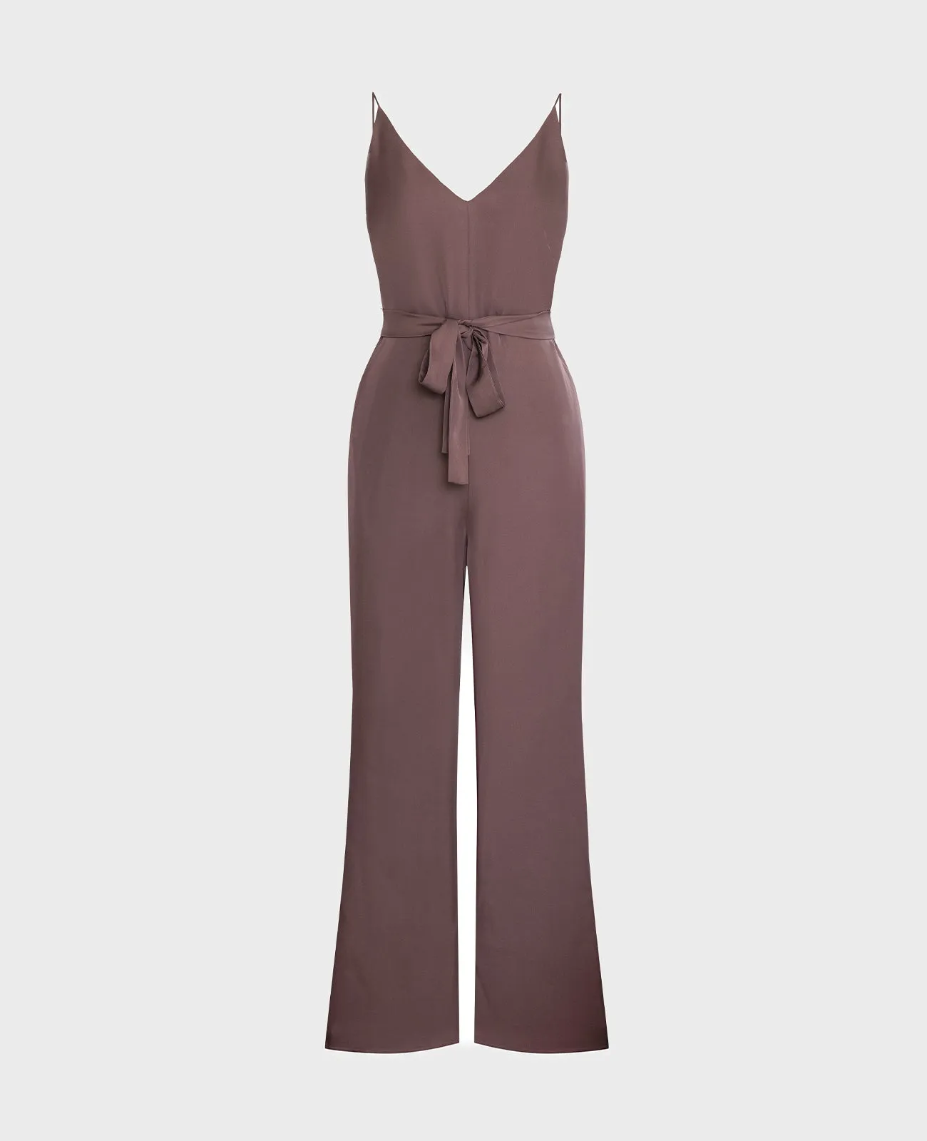 Silk V Neck Camisole Jumpsuit