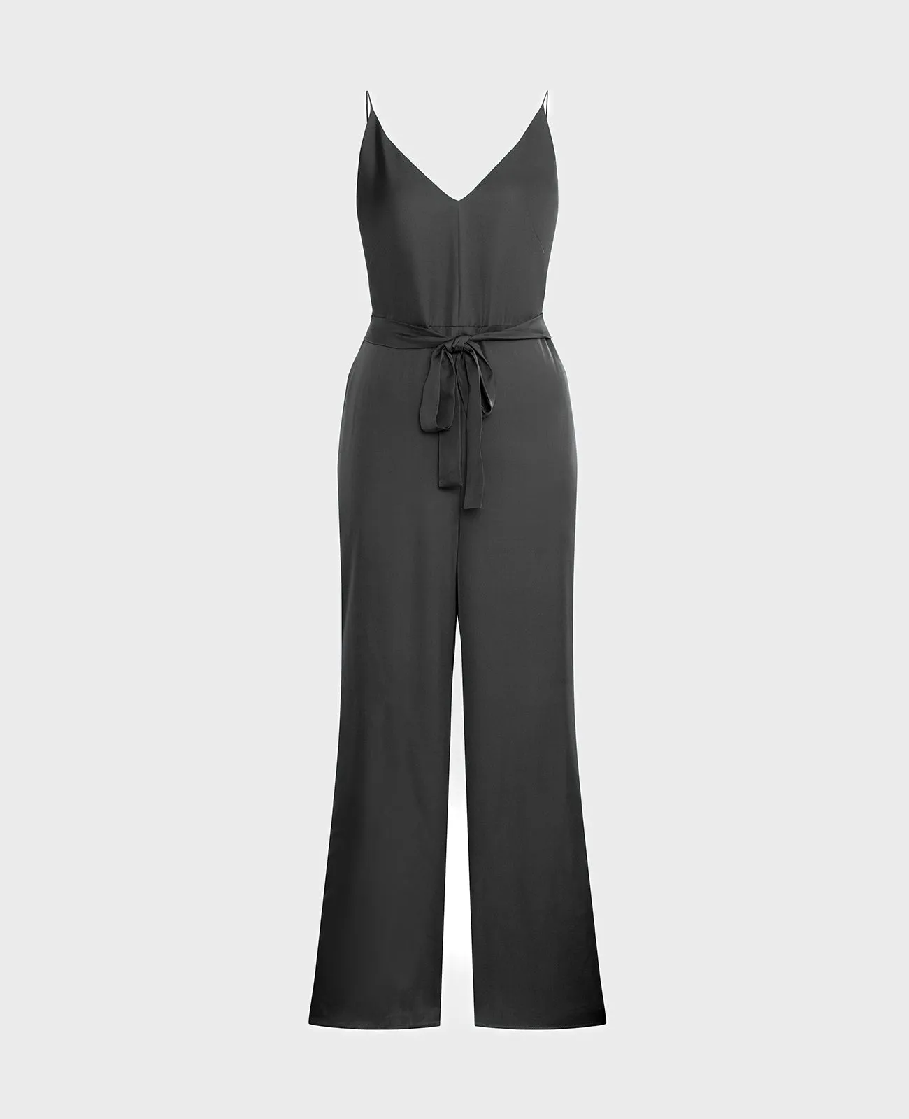 Silk V Neck Camisole Jumpsuit