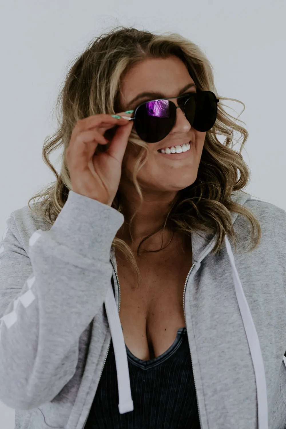 Sippin On Sunshine Sunnies, Black Purple