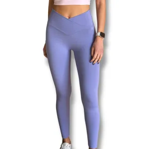 Slightly Thicker V-Leggings - Crocus