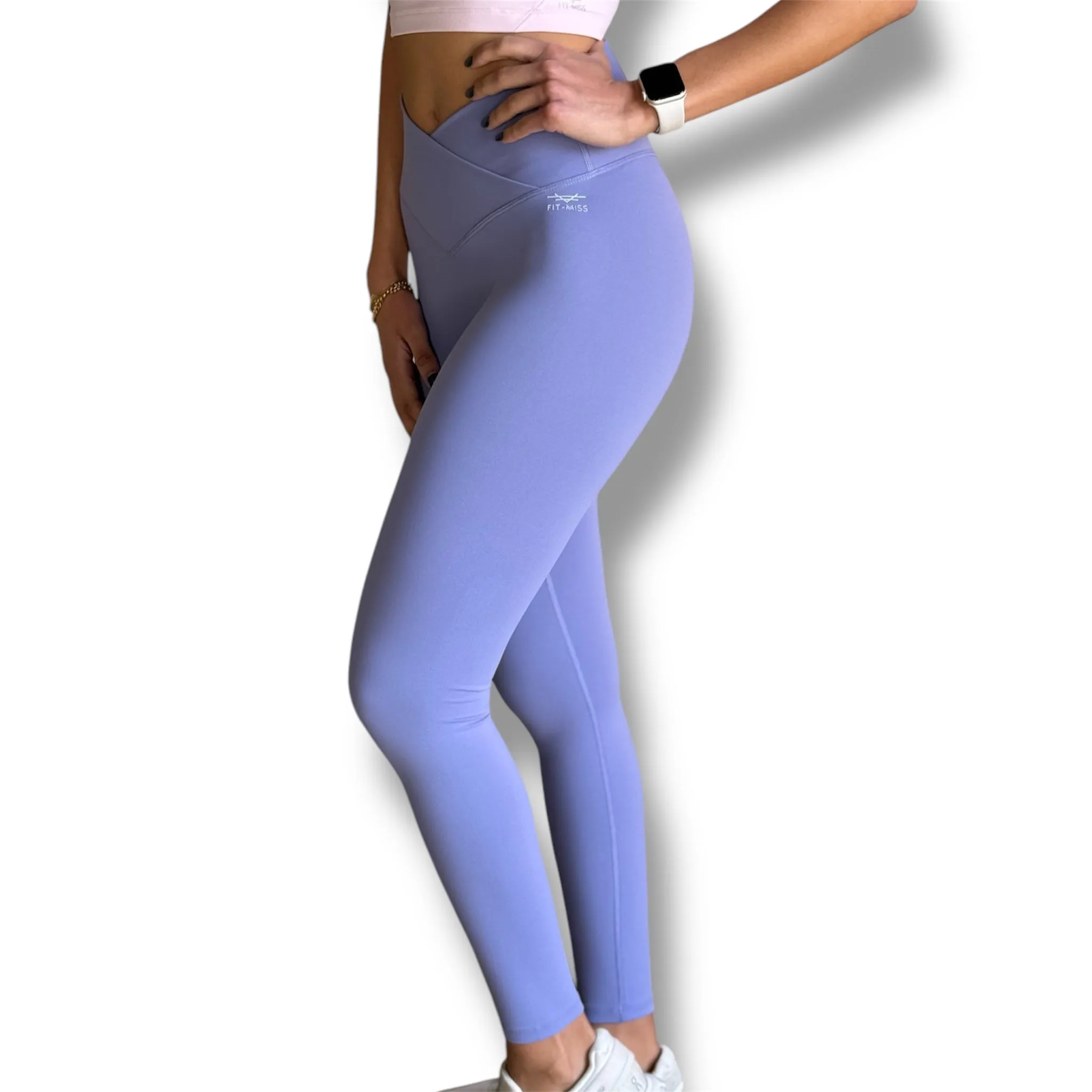 Slightly Thicker V-Leggings - Crocus