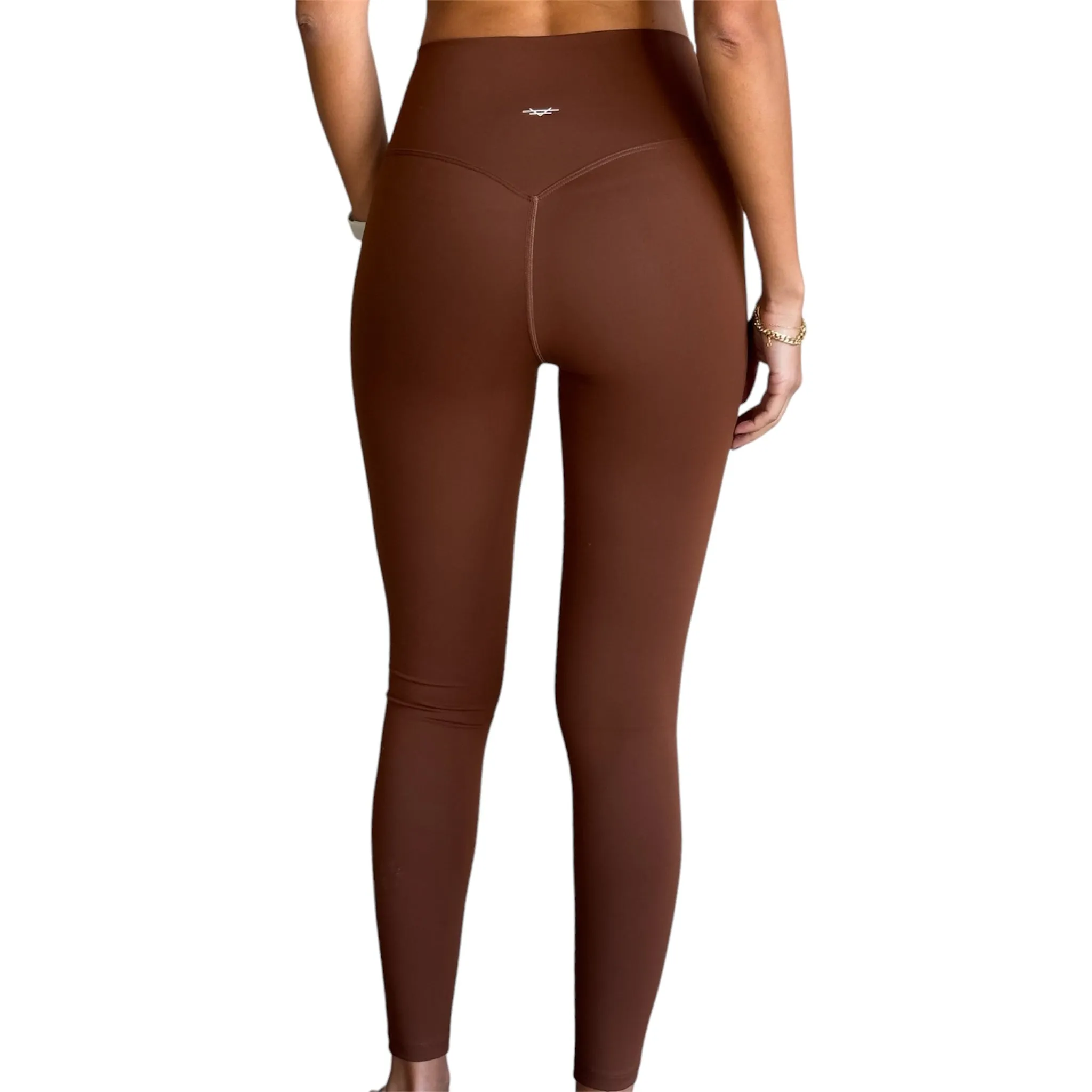 Slightly Thicker V-Leggings - Russet Brown
