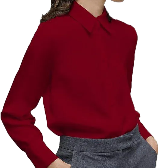 Slim solid color shirt-D119 | Inspanda