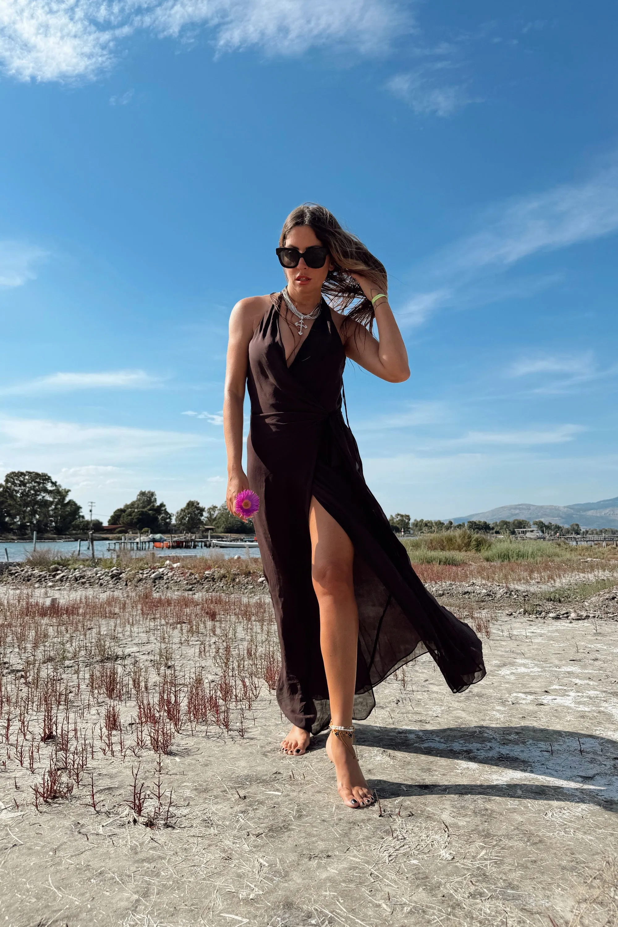 SONEVA WRAP DRESS