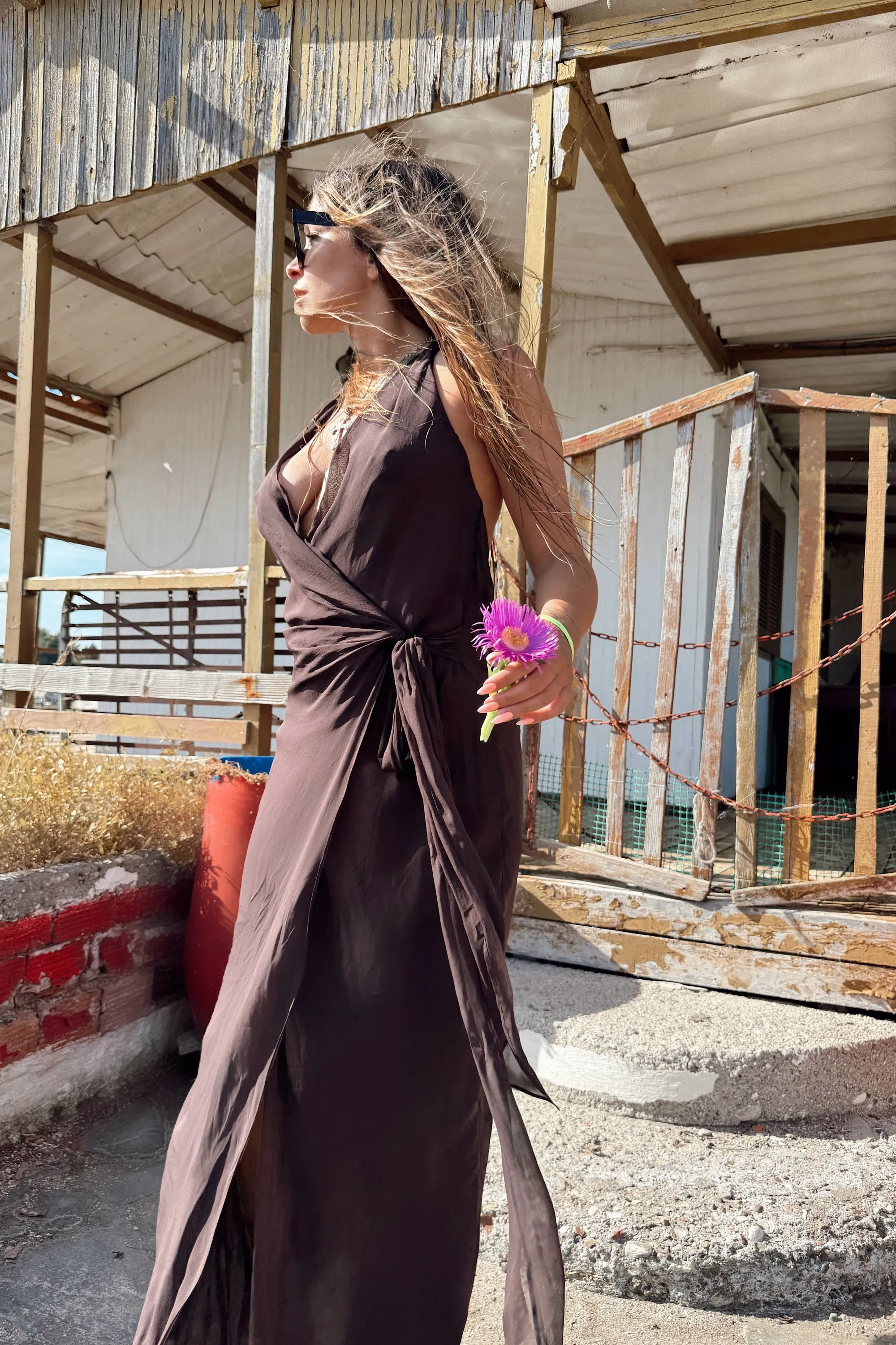 SONEVA WRAP DRESS