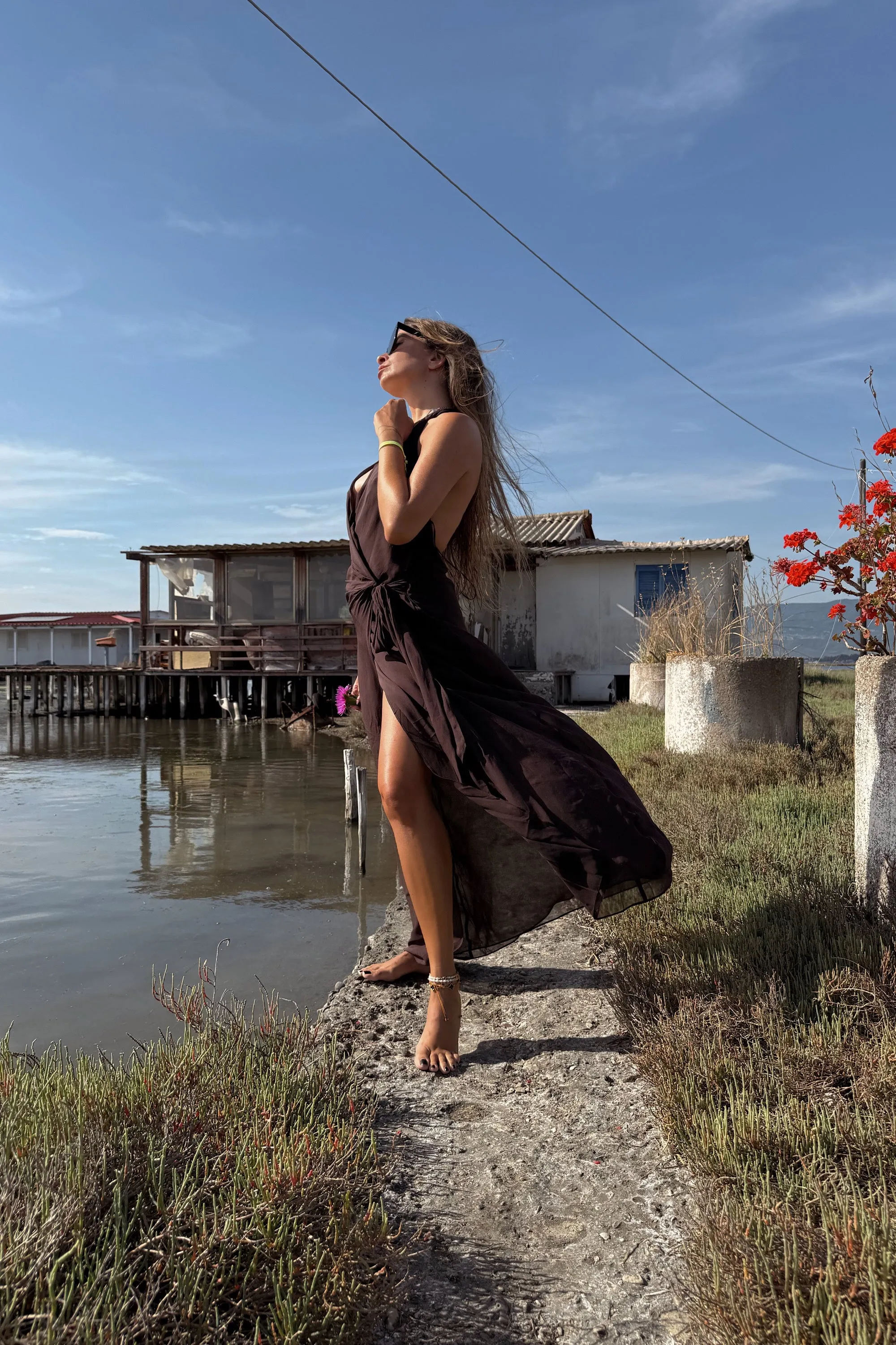 SONEVA WRAP DRESS