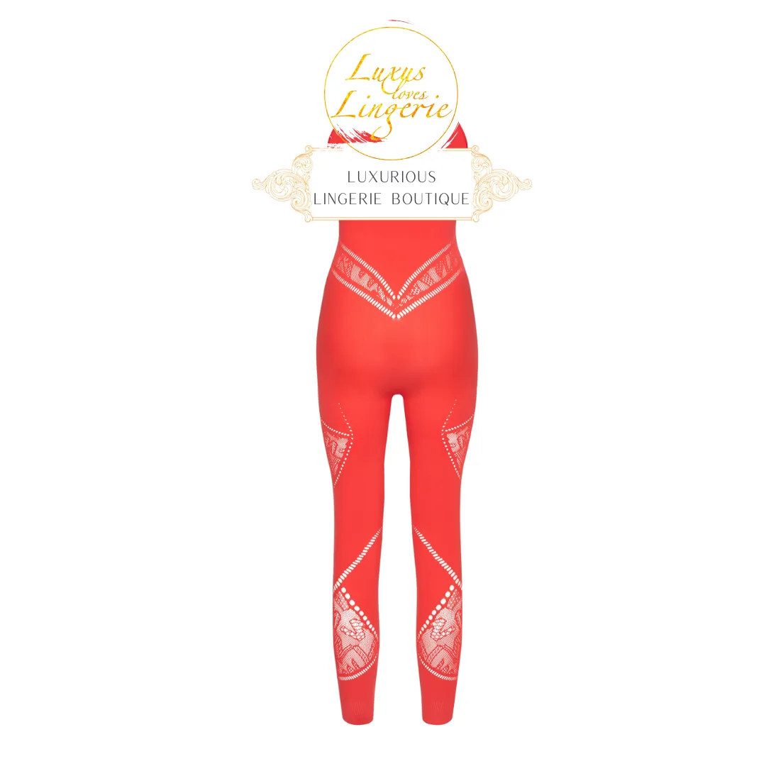 SPORTY LOGO NET JUMPSUIT