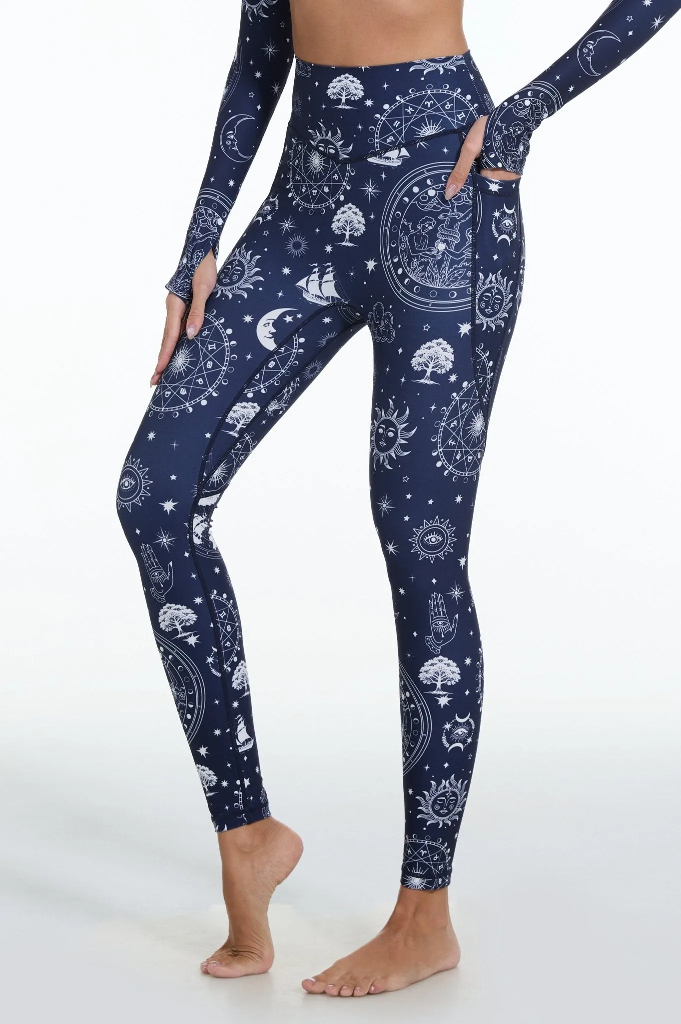 Starspell High-Waist Leggings with Pockets