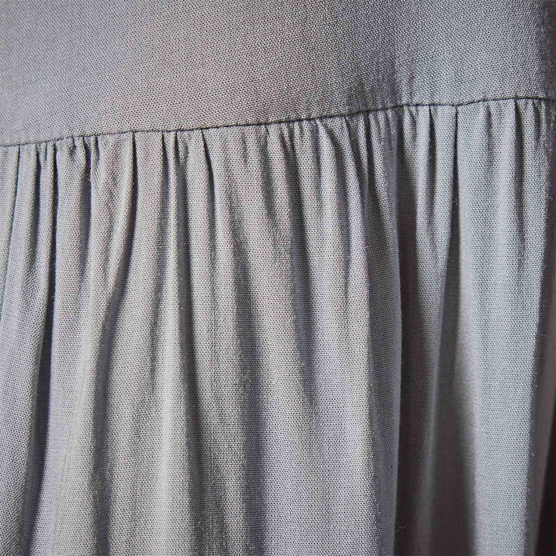 Stretch Viscose Voile Shirt Dress - Ocean Mist