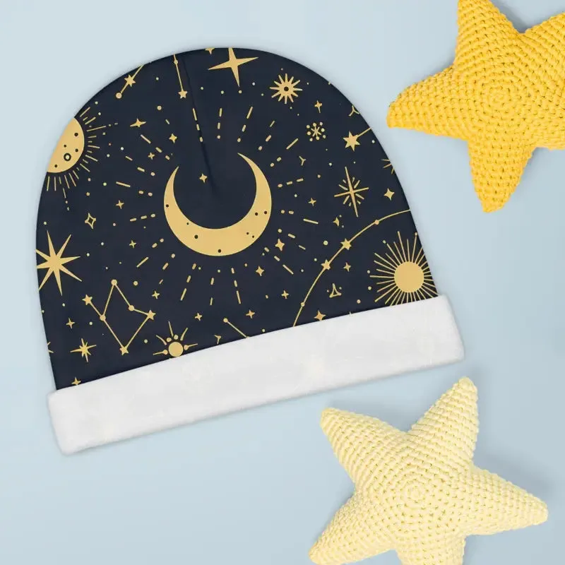 Sun & Stars Baby Beanie Unique Pattern Cozy Style