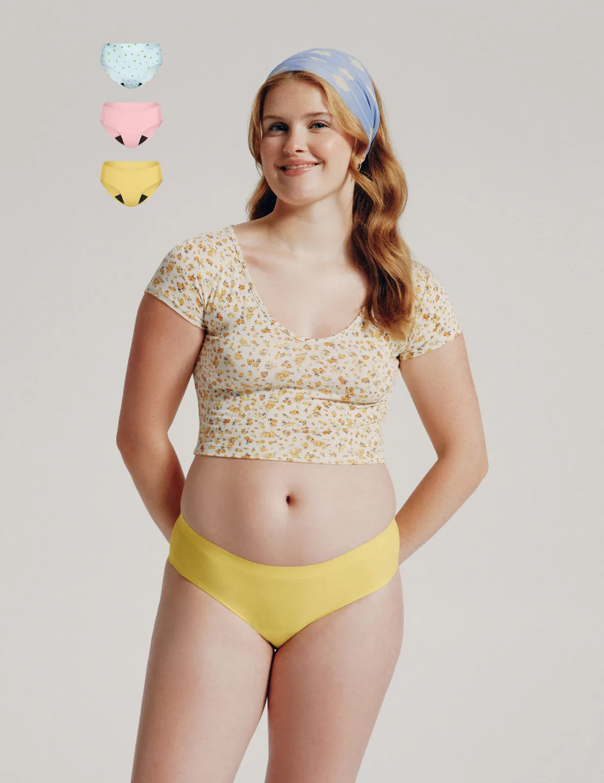 Teen Light Leakproof No-Show Bikini 3-Pack - Kit