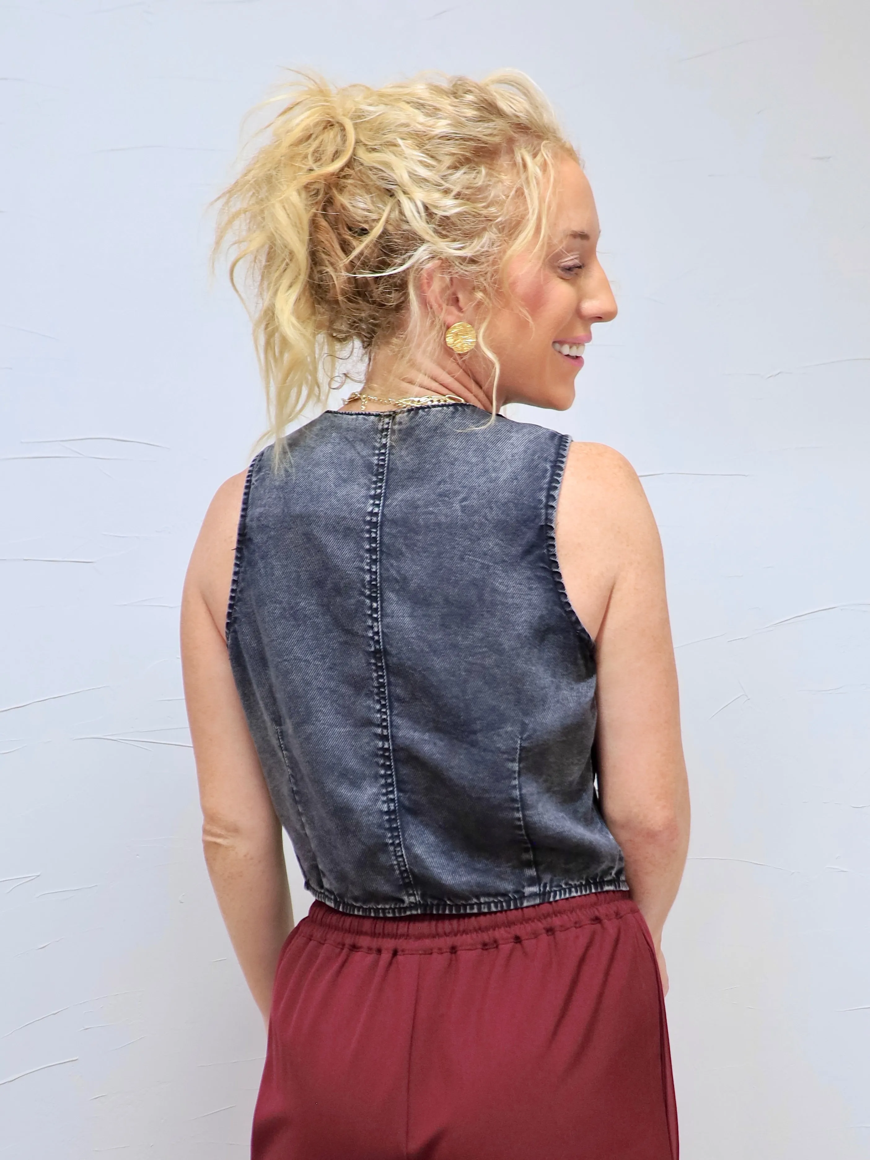 Tell Your Crush Twill Vest