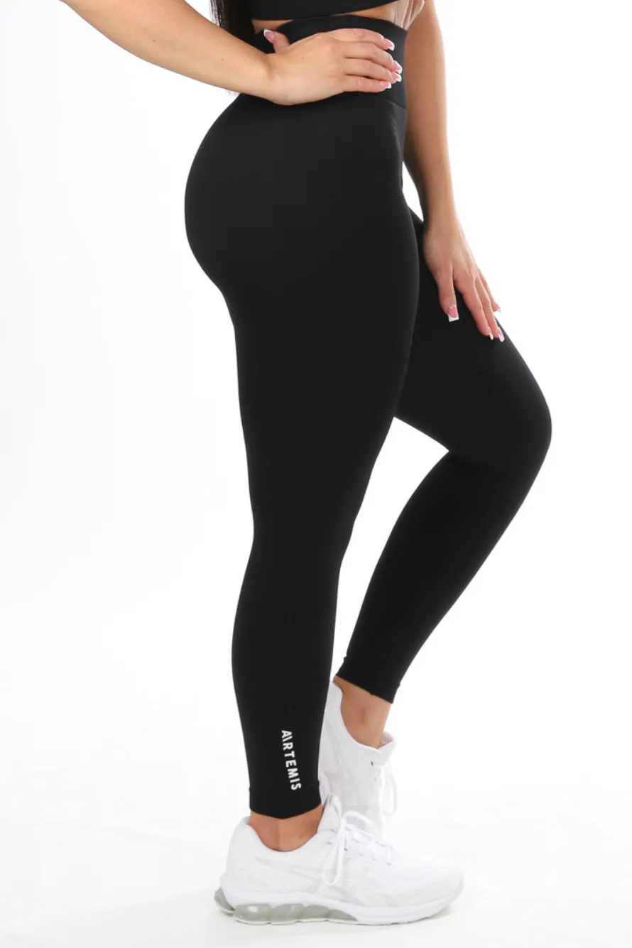 Tia Scrunchbum Leggings Black