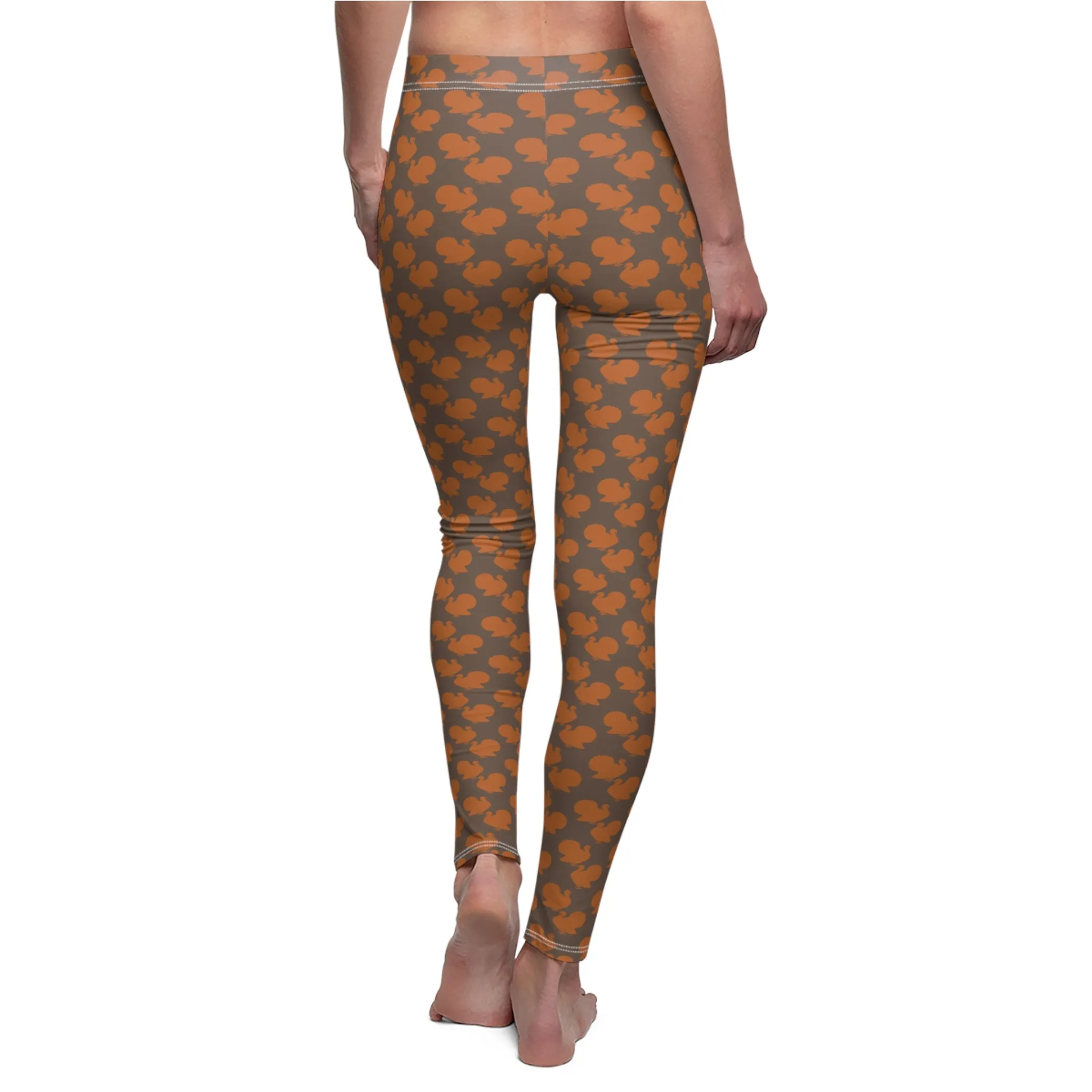 Turkey Thanksgiving Womens Leggings Stretch Yoga Pants - Saiko Studio