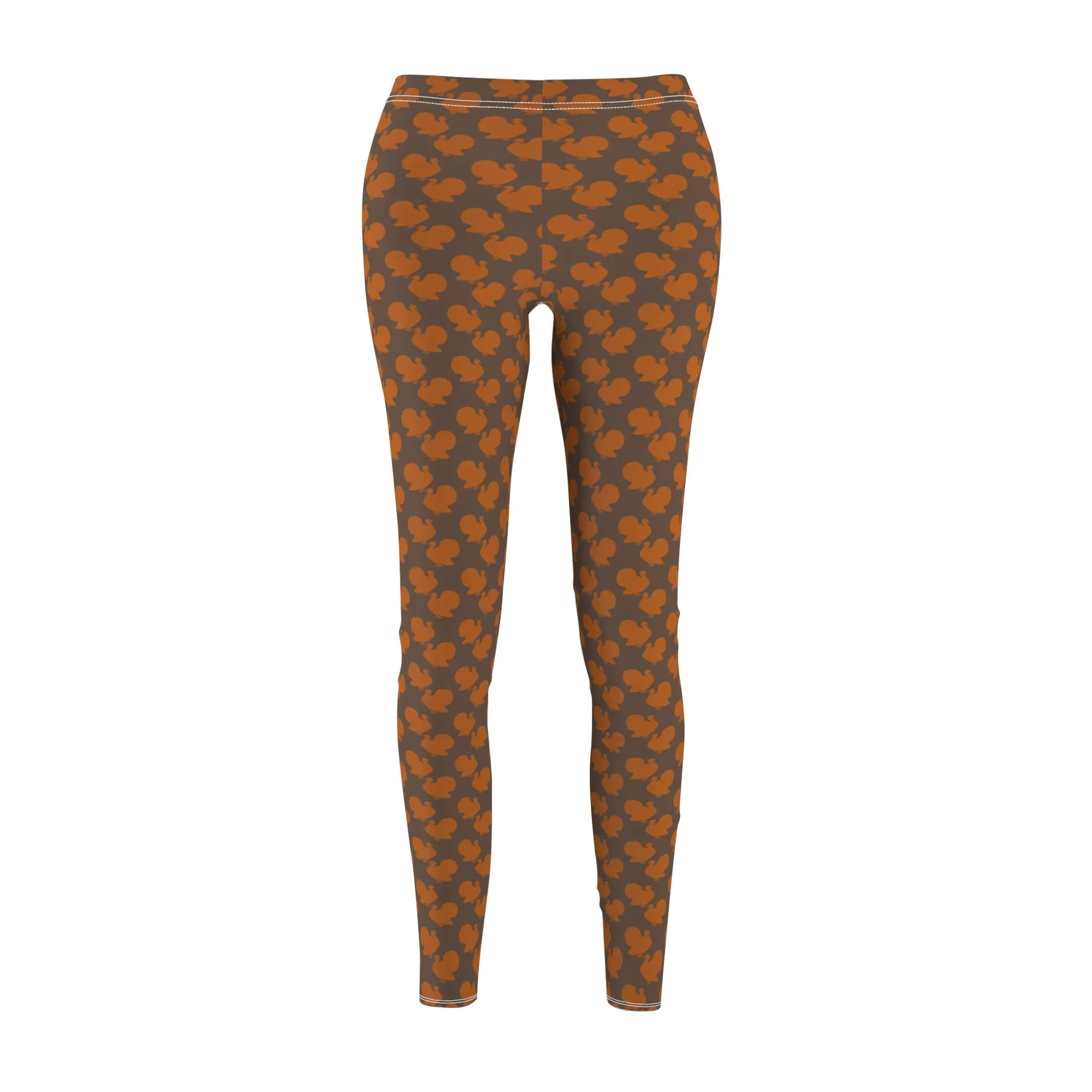 Turkey Thanksgiving Womens Leggings Stretch Yoga Pants - Saiko Studio