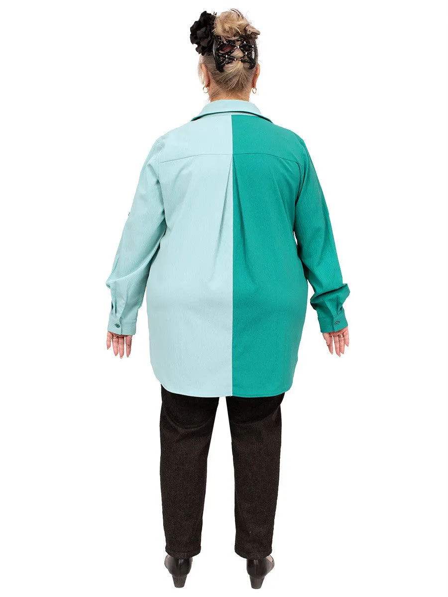 Twin Peaks Blouse - Teal