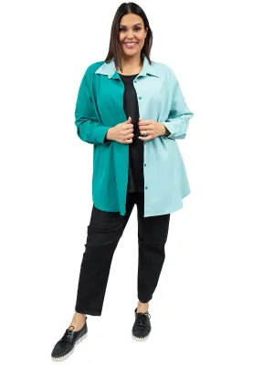 Twin Peaks Blouse - Teal