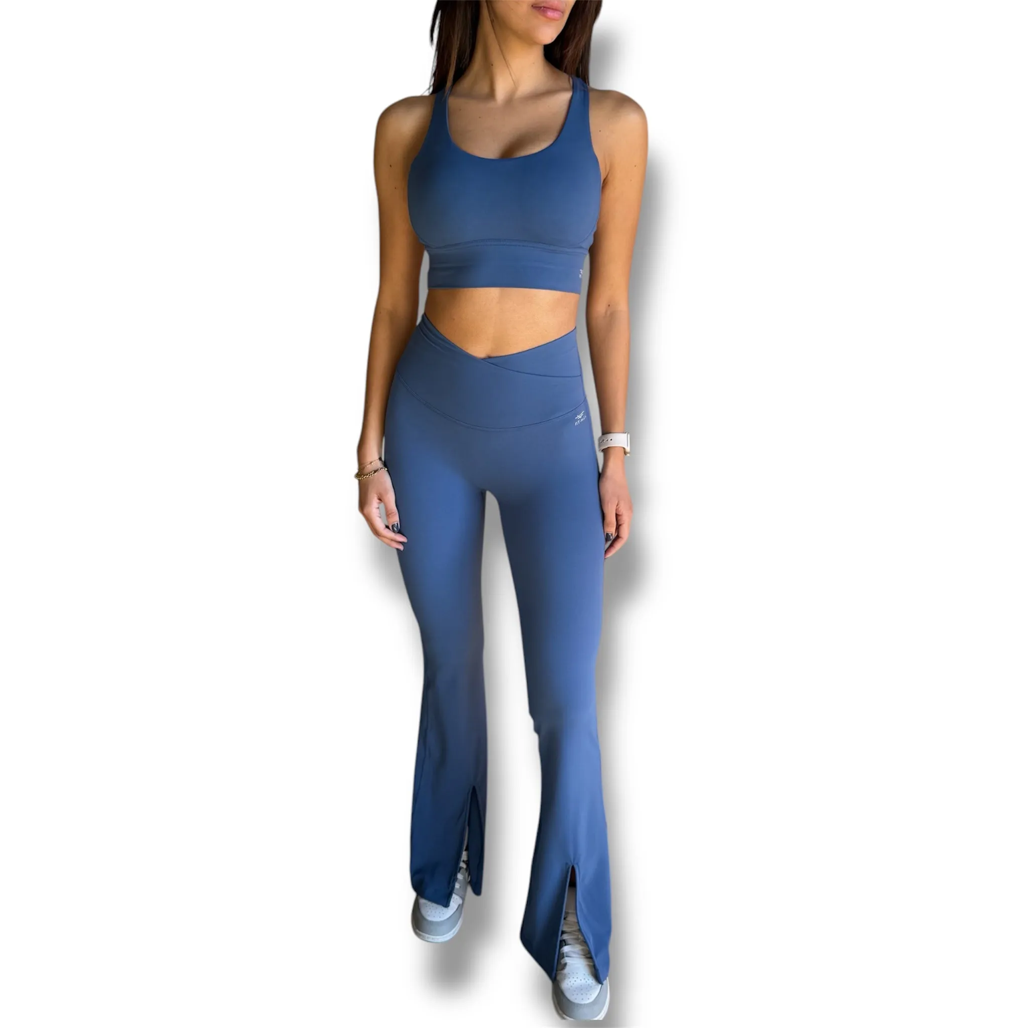 TwistFlare Leggings - Classic Blue