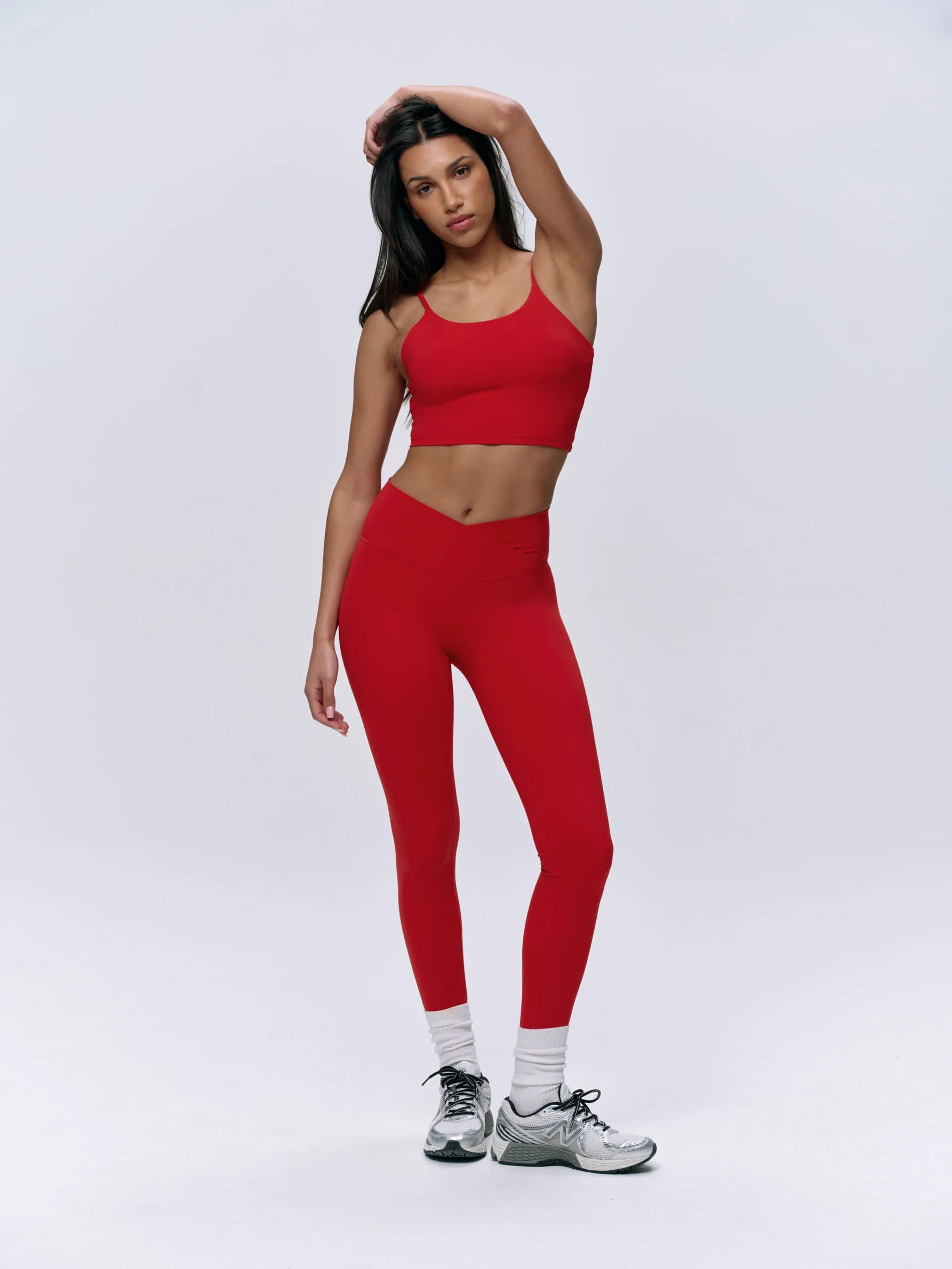 Ultimate Wrap Over Legging - Classic Red