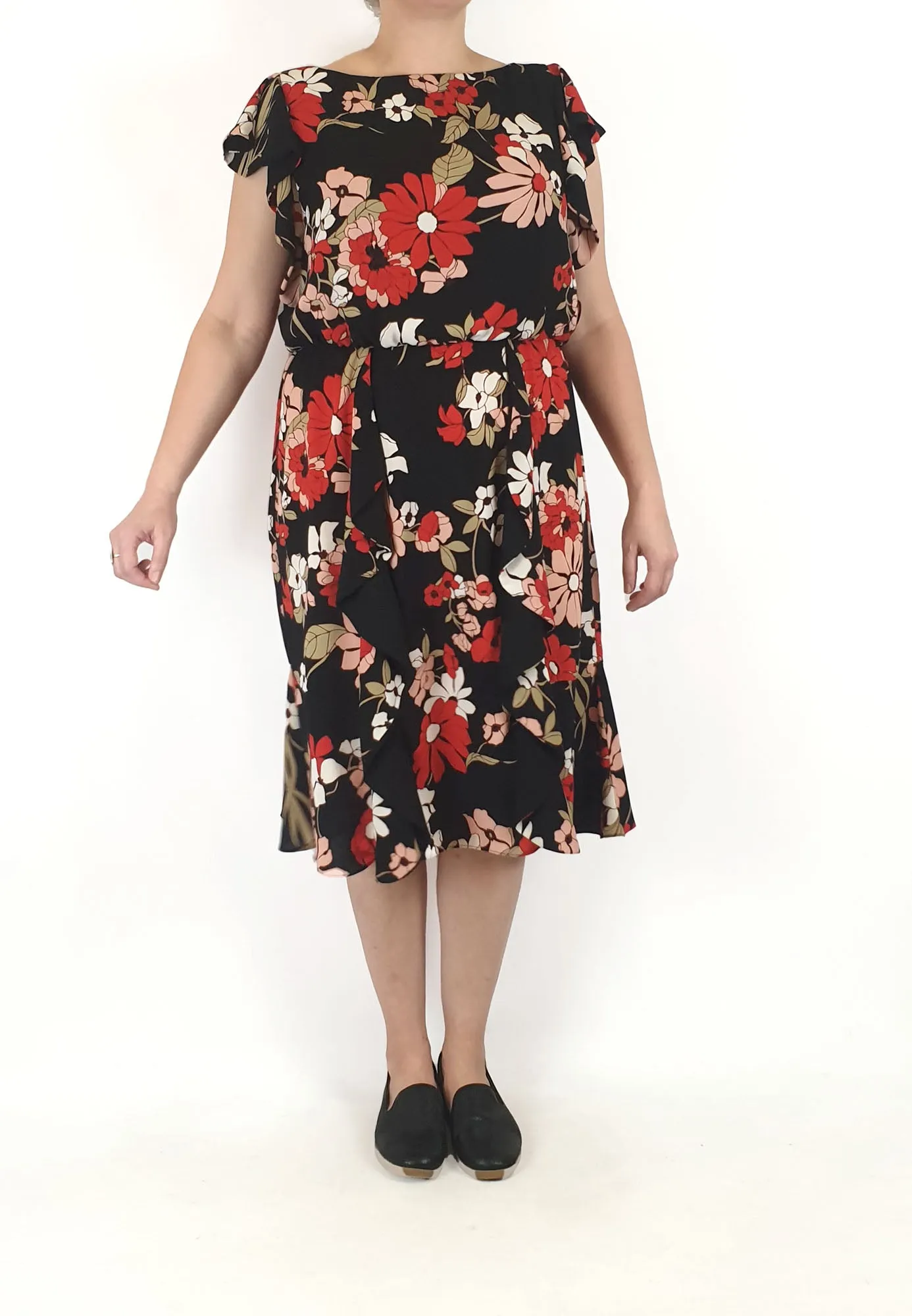 Veronica Mayne unique print dress size 14