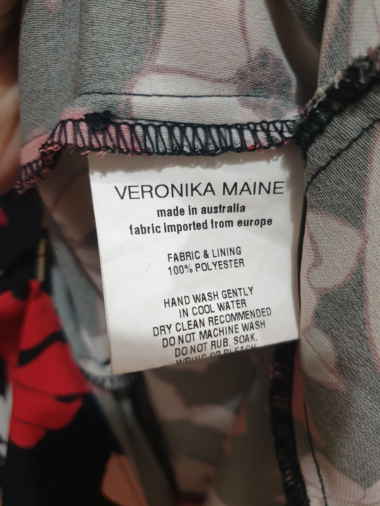 Veronica Mayne unique print dress size 14