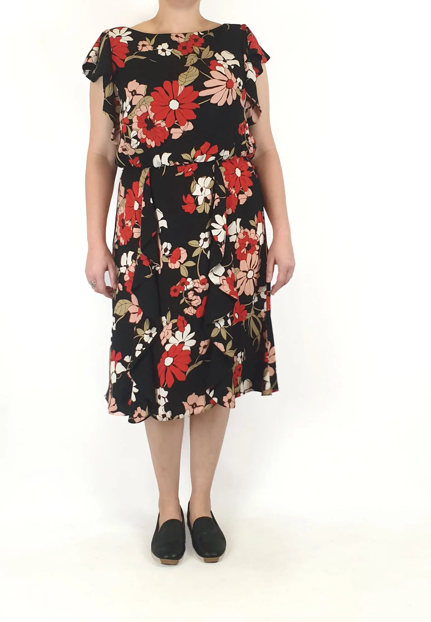 Veronica Mayne unique print dress size 14