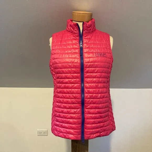 Vineyard Vines Women's Puffer Vest Rhododendron Pink