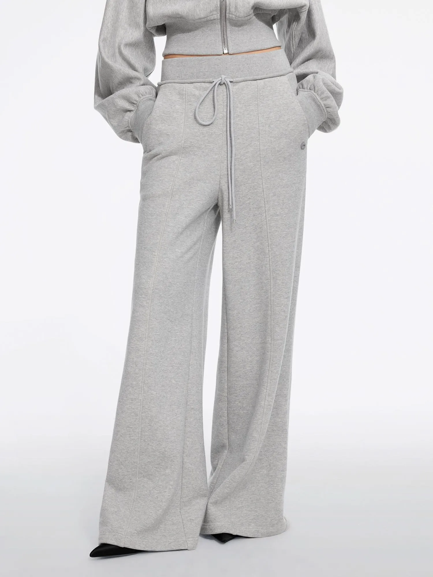 Wide-Leg Sweatpants