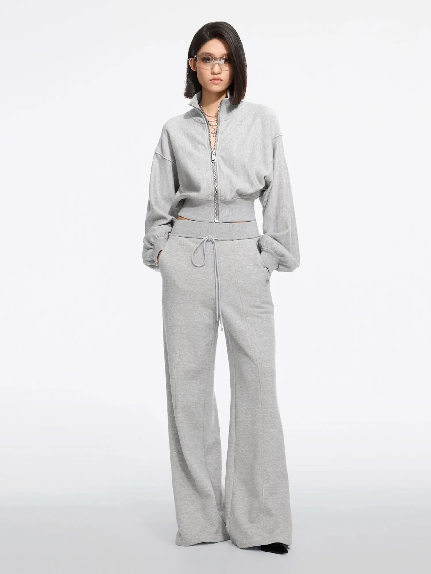 Wide-Leg Sweatpants
