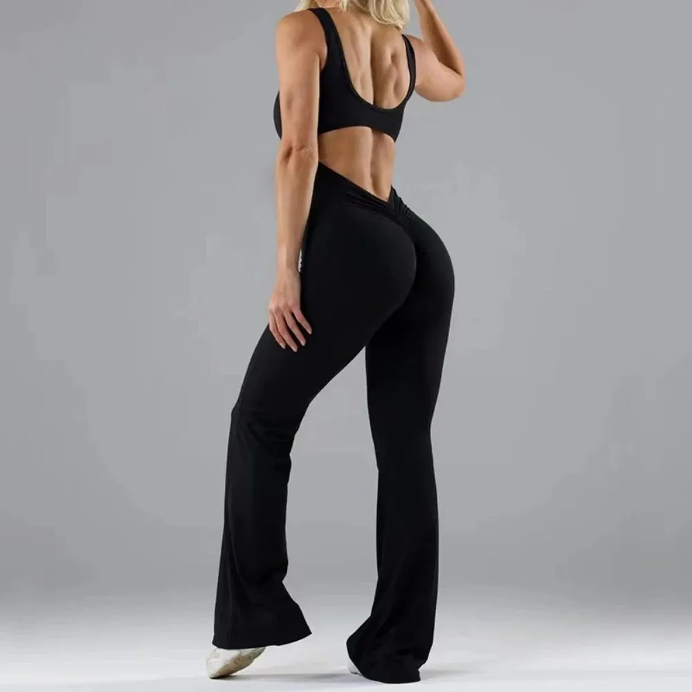 Wide-leg Yoga Bodysuit