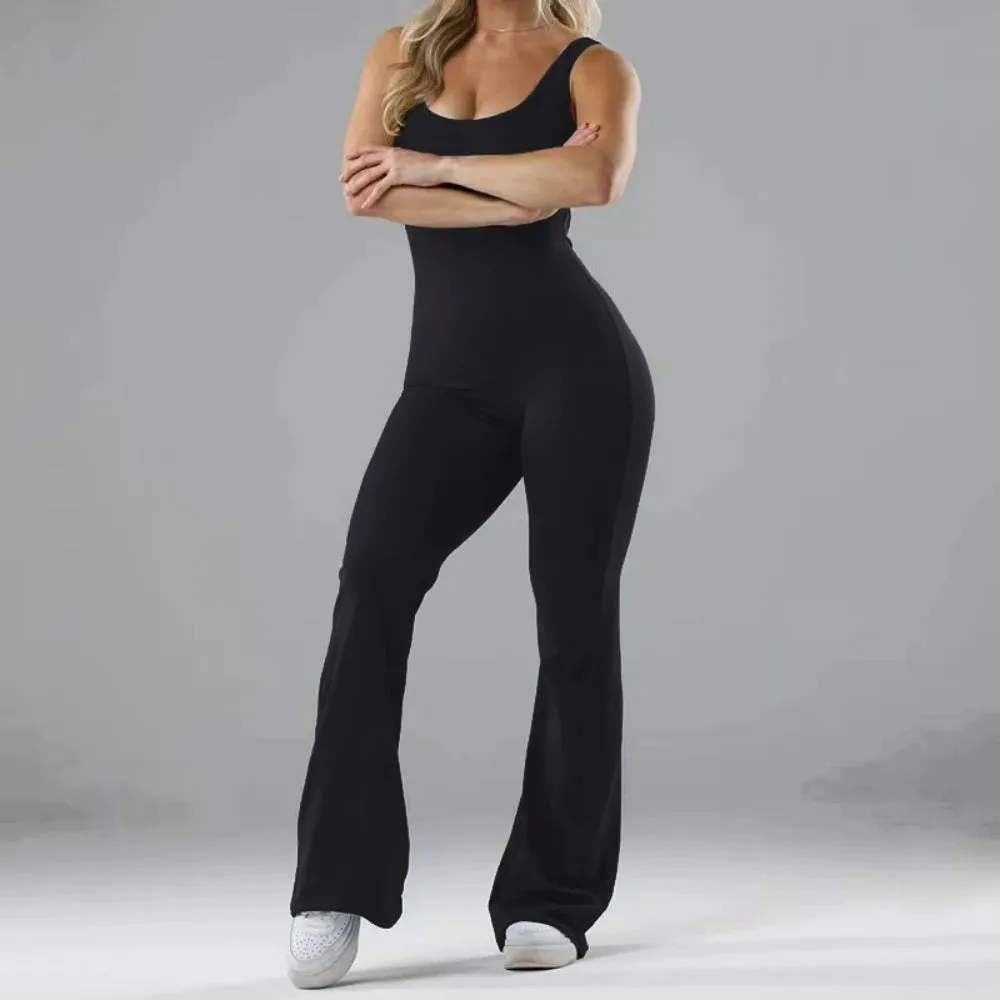 Wide-leg Yoga Bodysuit
