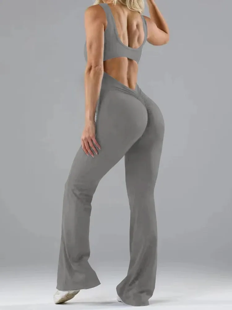 Wide-leg Yoga Bodysuit
