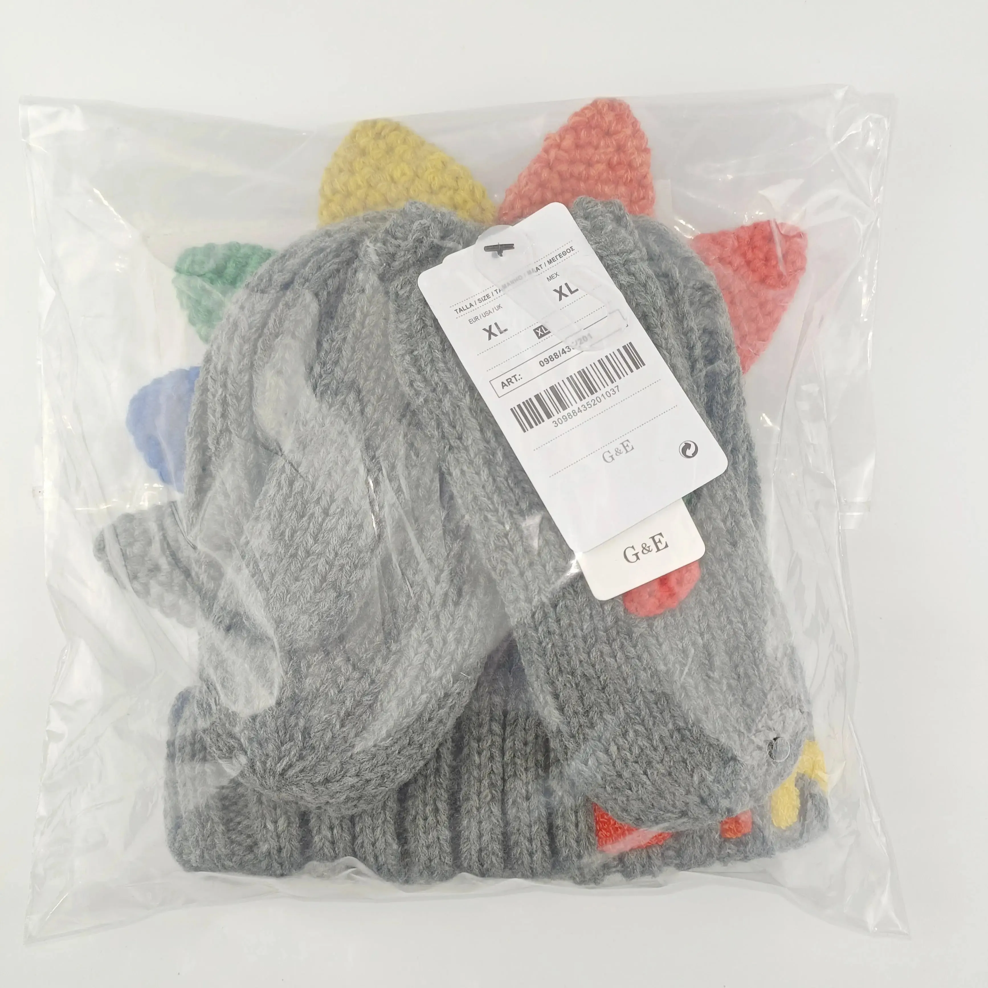 Winter Cartoon Knitted Hats and Gloves 2 Pieces Sets  For Baby Boys Girls  Kids Children