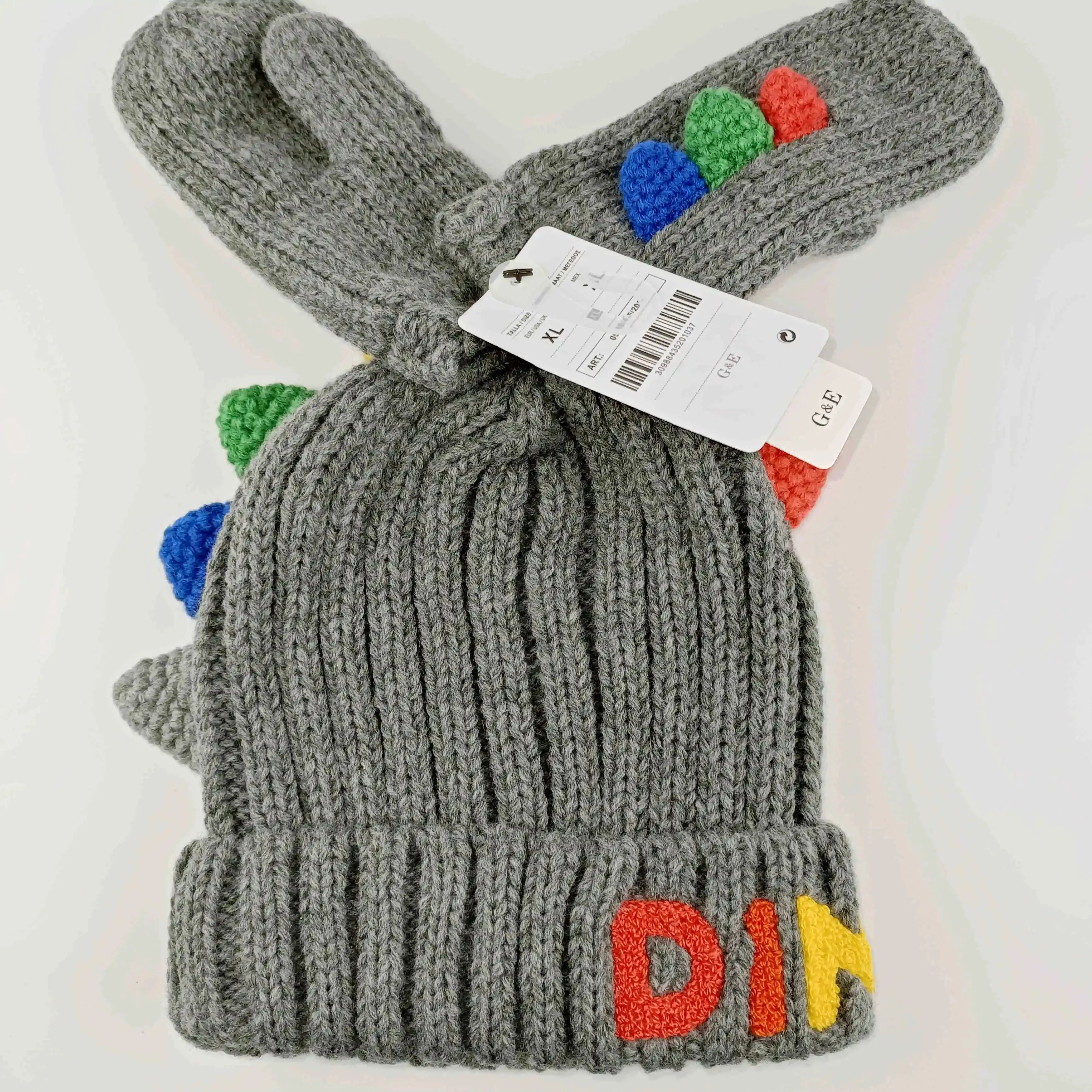 Winter Cartoon Knitted Hats and Gloves 2 Pieces Sets  For Baby Boys Girls  Kids Children