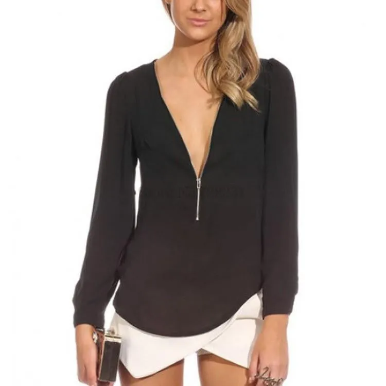 Women Long Sleeve Chiffon Blouse Shirt Woman Fashion Clothes Casual Blouses Ladies Top