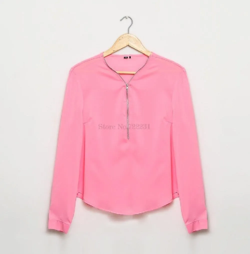 Women Long Sleeve Chiffon Blouse Shirt Woman Fashion Clothes Casual Blouses Ladies Top