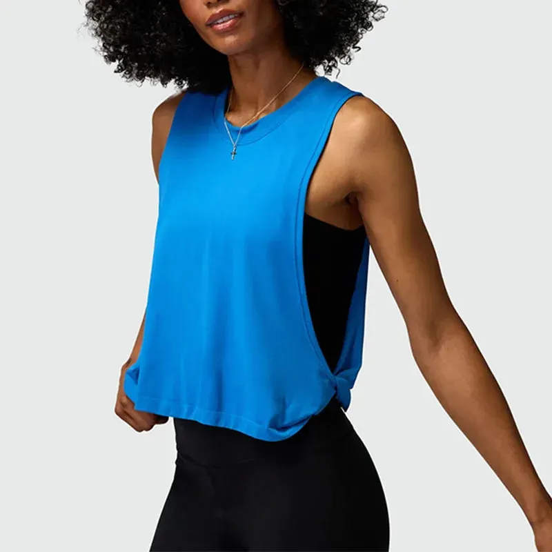 Women Sleeveless Yoga Tops Mesh Quick Dry