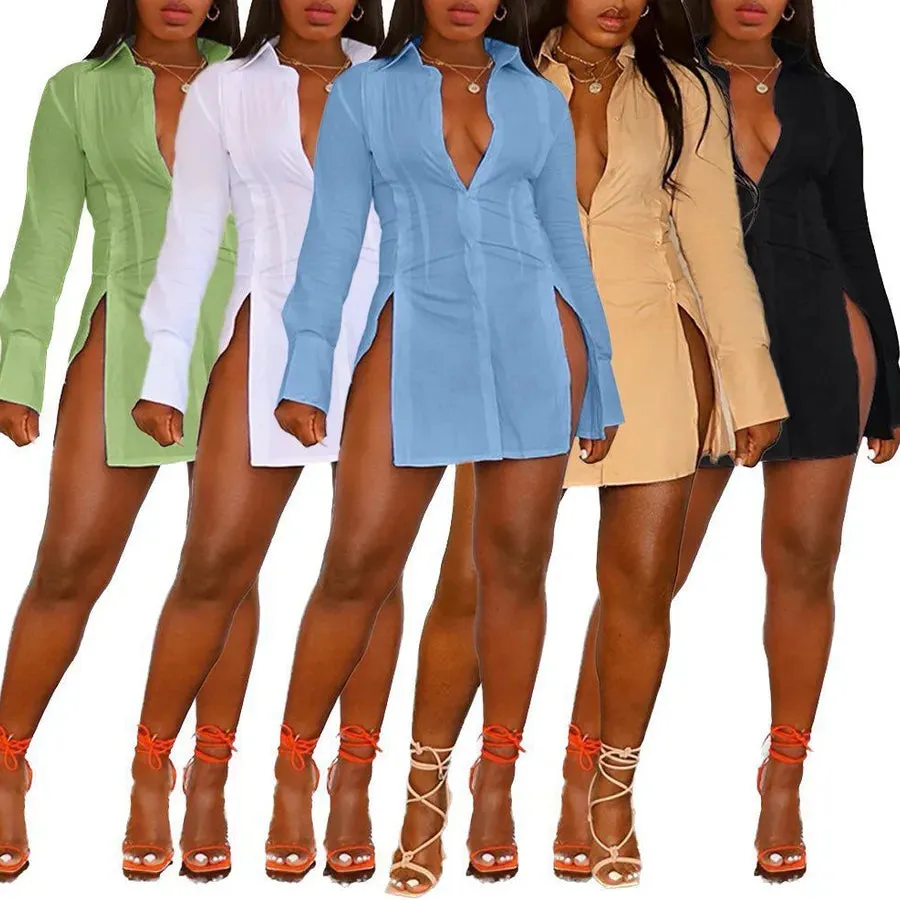 Women's Blouse Long Sleeve Blouses Elegant Streetwear Solid Color