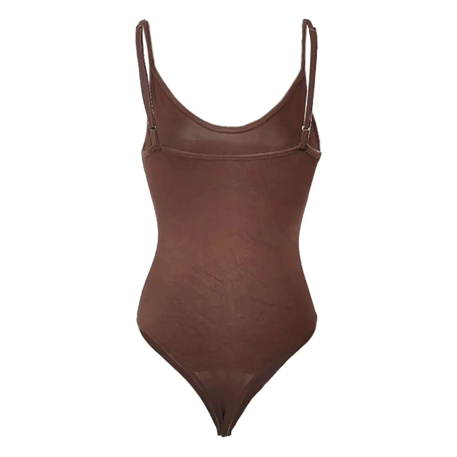 Women'S Bodycon Suspender Bodysuit Solid Color U Neck High Elasticity Onesize Inner Romper Ladies Tight Yoga Sporty Bodysuits