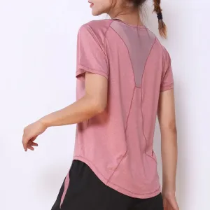 Women's Quick-Drying Loose Short-Sleeved T-Shirt - Running Fitness Yoga Wear