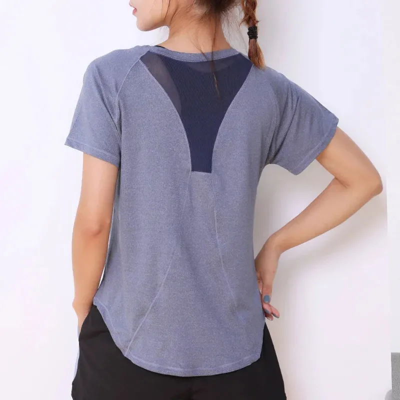 Women's Quick-Drying Loose Short-Sleeved T-Shirt - Running Fitness Yoga Wear
