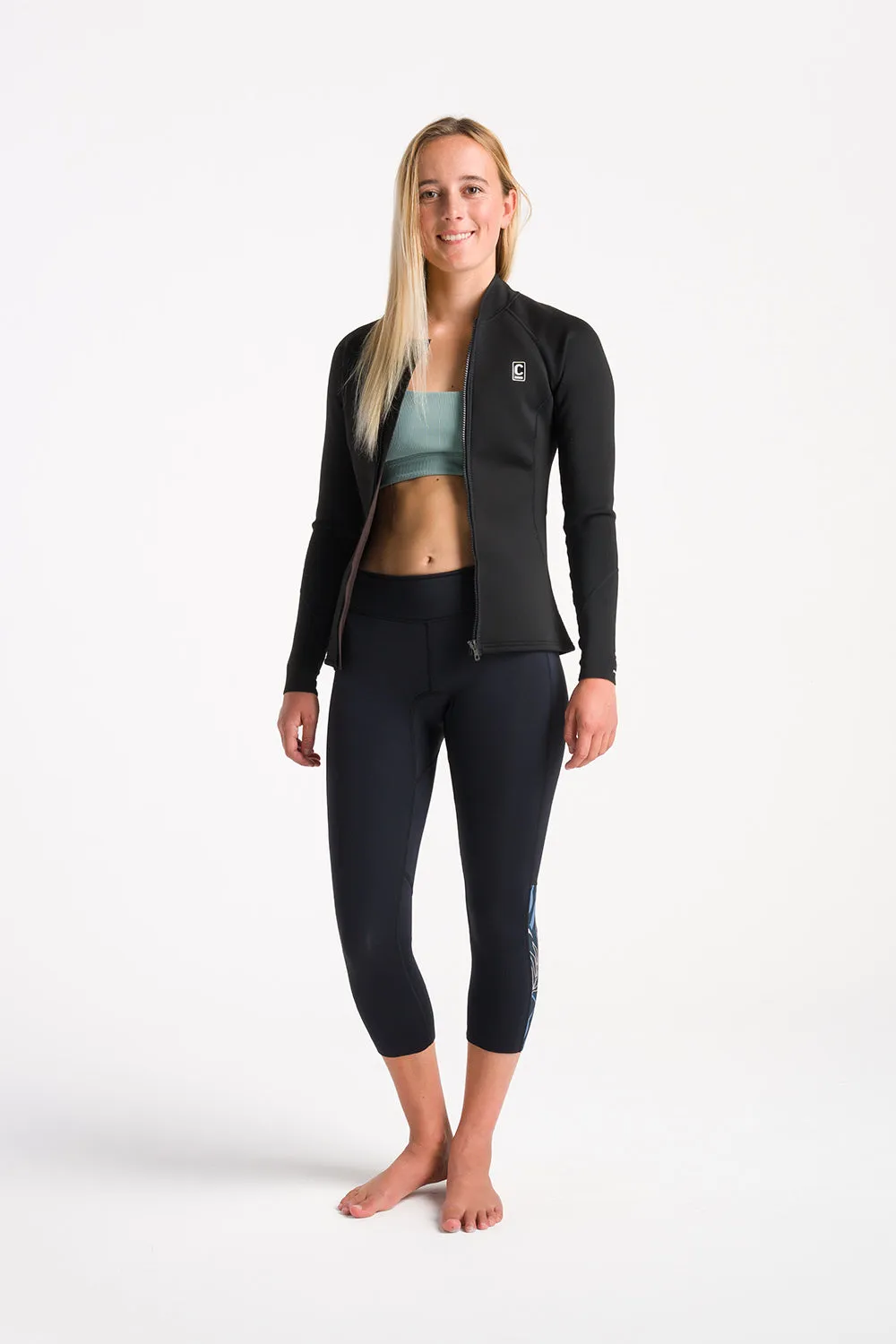 WOMENS SOLACE 1.5MM SURF 3/4 LEGGINGS