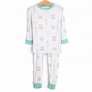 You're Invited Bamboo Pajama Set, Green