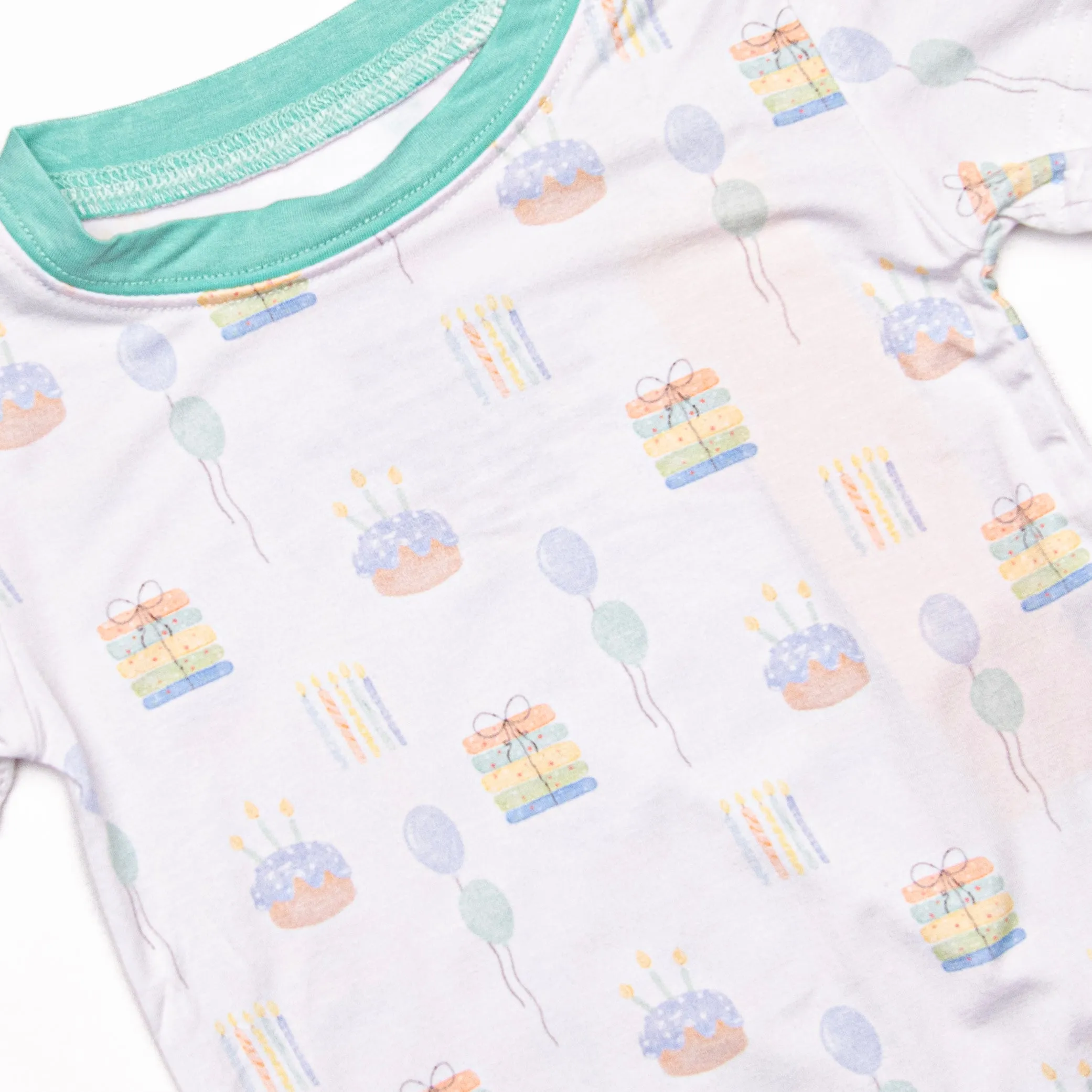 You're Invited Bamboo Pajama Short Set, Green