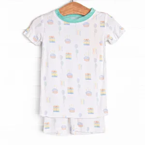 You're Invited Bamboo Pajama Short Set, Green