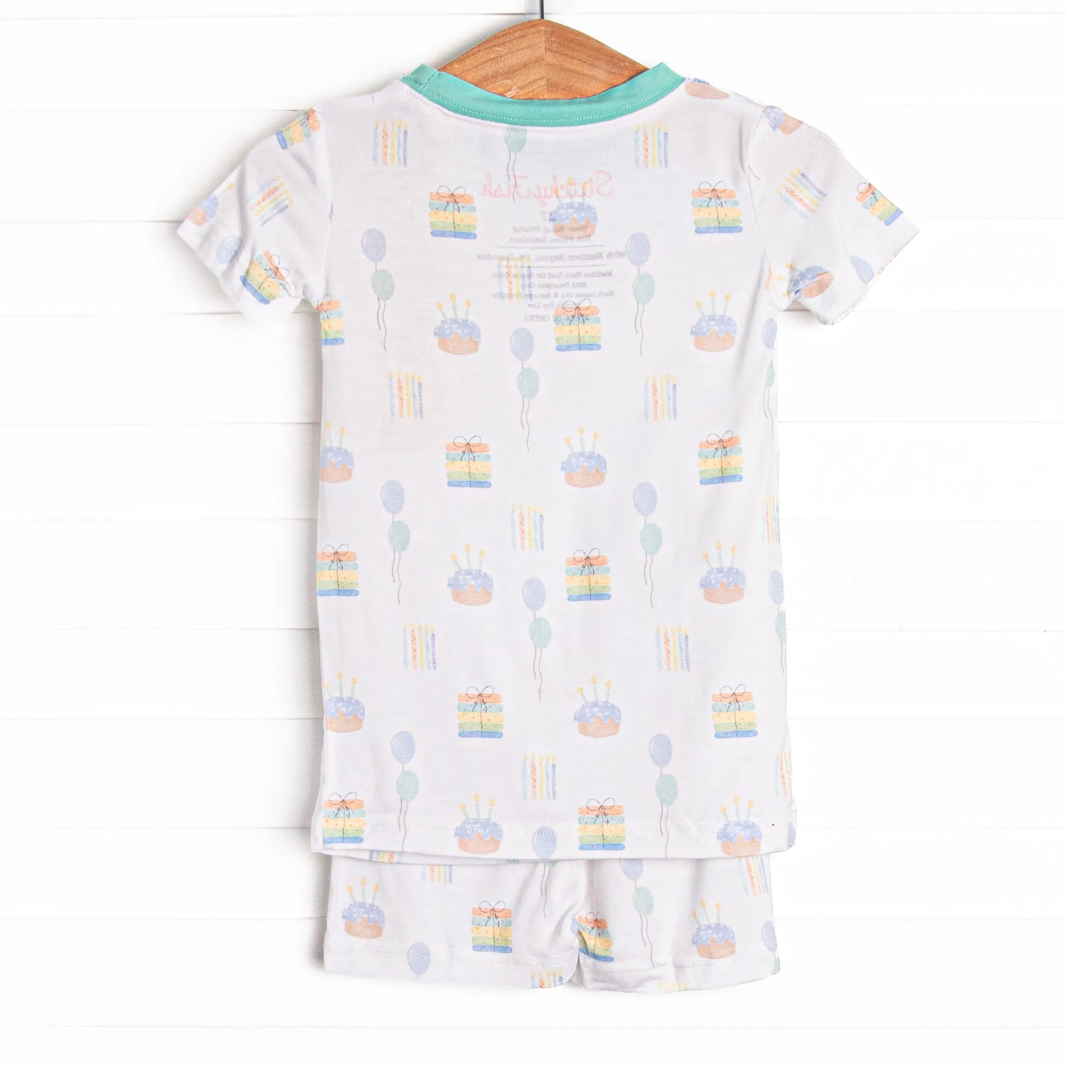 You're Invited Bamboo Pajama Short Set, Green