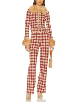 Zermatt Faux Fur Zip Up & Sweater Pant