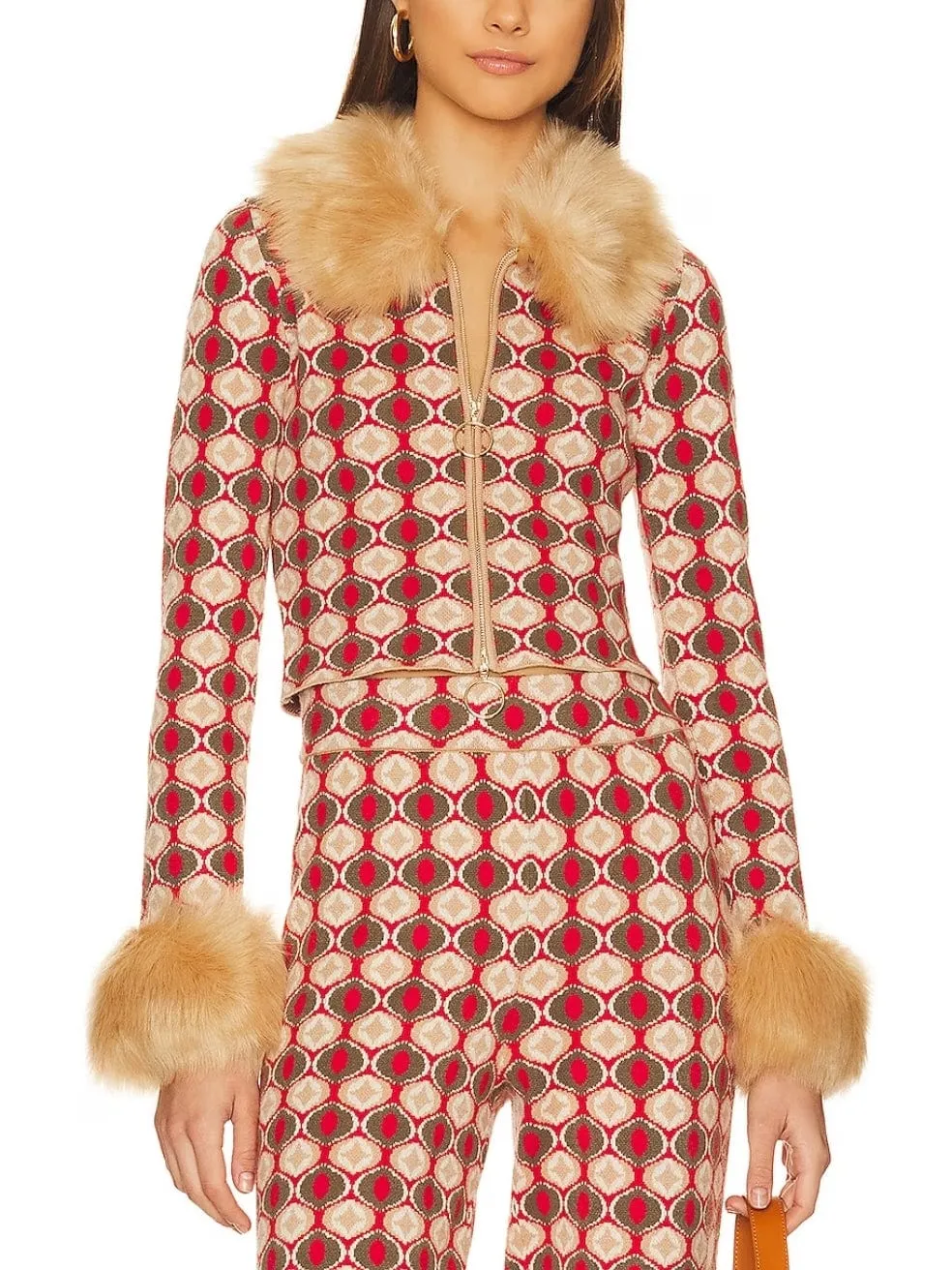 Zermatt Faux Fur Zip Up & Sweater Pant
